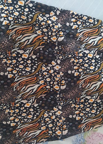 Kadın Çok Renkli Pileli Bohem etek - Görsel 2