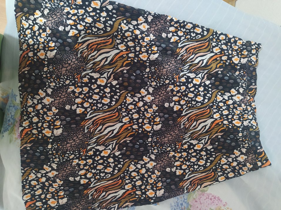 Kadın Çok Renkli Pileli Bohem etek - Görsel 2