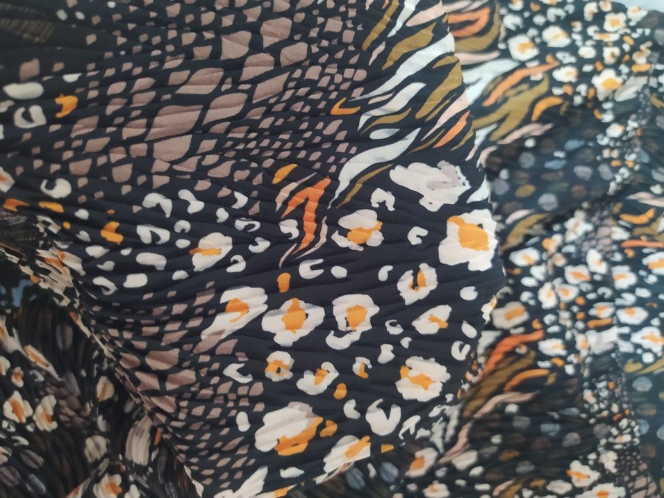 Kadın Çok Renkli Pileli Bohem etek - Görsel 4