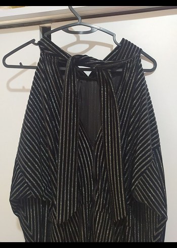 Siyah Pilili Uzun Kollu mıdır Elbise - Görsel 4