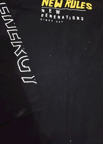 Erkek Siyah Kapüşonlu Sweatshirt - Görsel 2