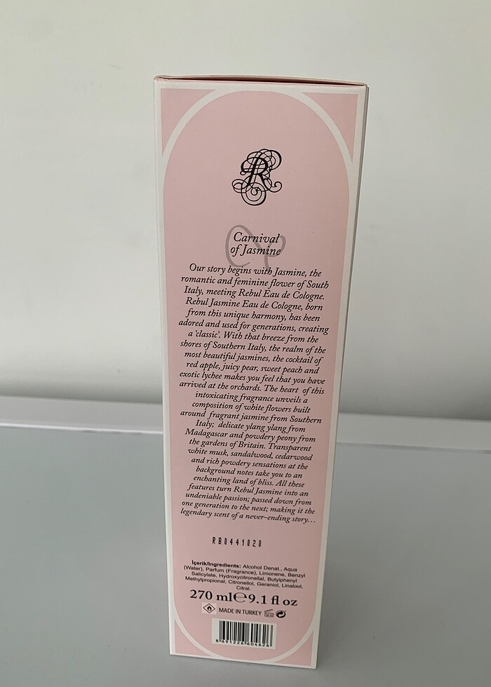 JASMİNE REBUL 270ML KOLONYA - Görsel 2