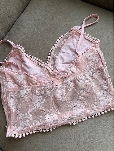 xs Beden Pembe crop