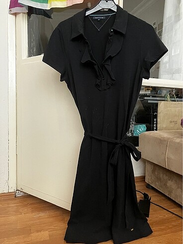 Tommy Hilfiger Siyah Yazlık Elbise