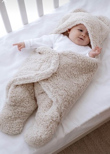 Bebek peluş dış kundak - Görsel 5
