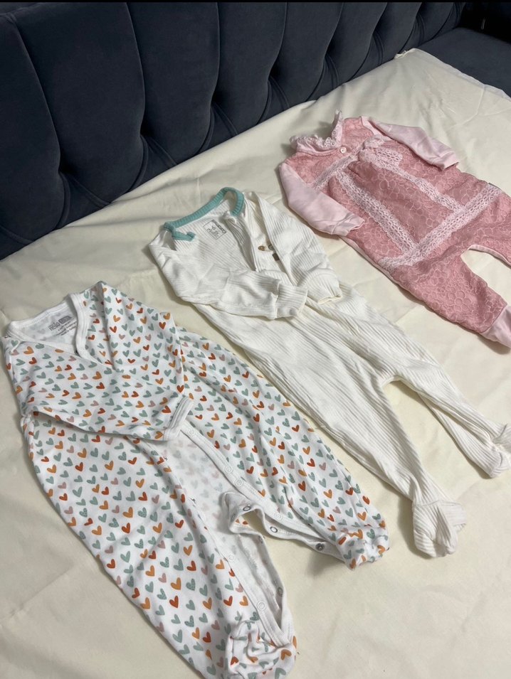 Kız Bebek Uzun Kollu Dantel Detaylı Tulum - Görsel 5