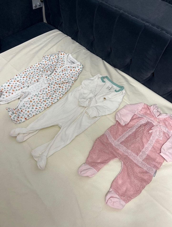 Kız Bebek Uzun Kollu Dantel Detaylı Tulum - Görsel 4