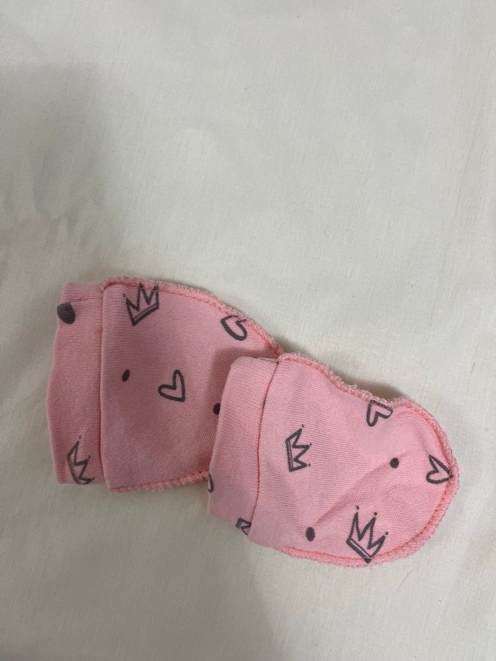 Düğmeli Bebek Kız Tulumları, Desenli, Pembe - Görsel 4