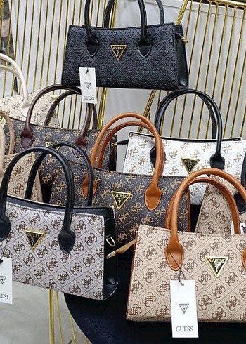 Guess Desenli Deri Kadın Çanta