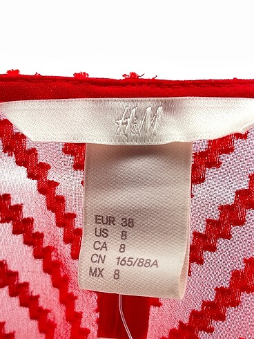 38 Beden kırmızı Renk H&M Uzun Elbise %70 İndirimli.