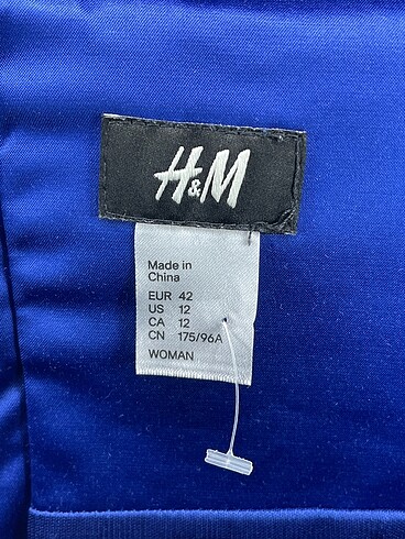 42 Beden mavi Renk H&M Kısa Elbise p İndirimli.