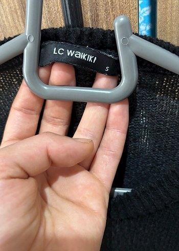 Gri Renkli Kadın Örgü Yün Kazak - Görsel 2