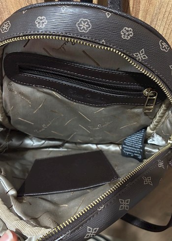 Kahverengi Baskılı Kadın Deri Sırt Çantası - Görsel 3