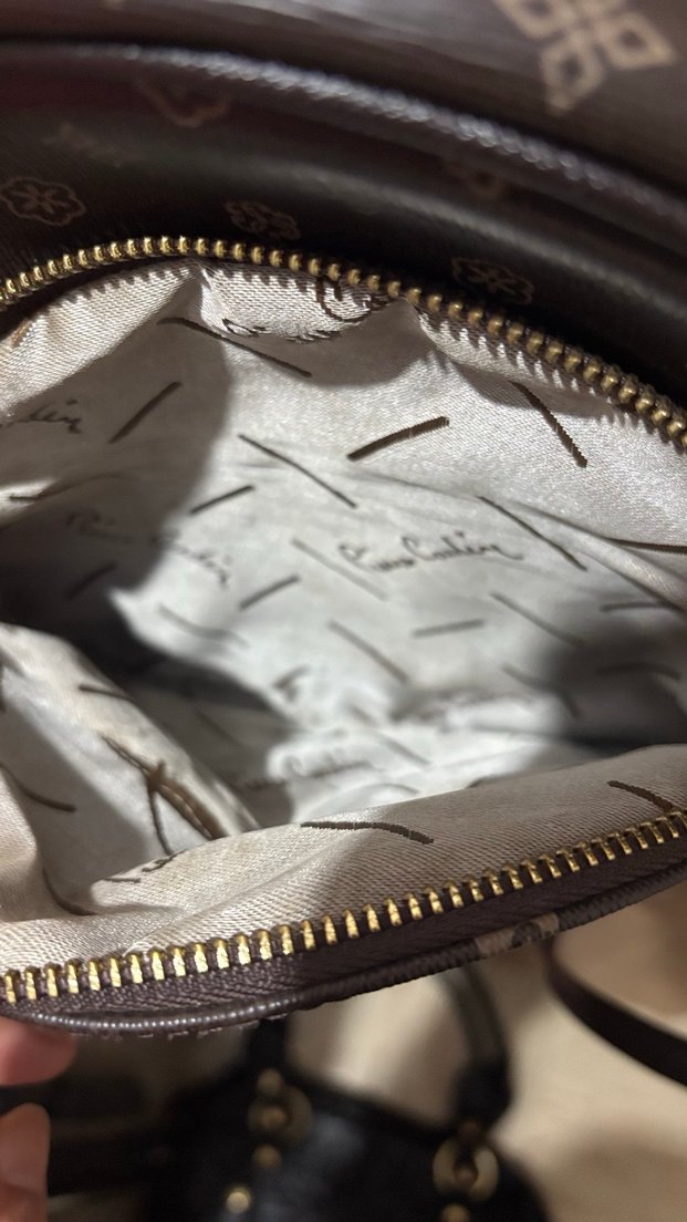 Kahverengi Baskılı Kadın Deri Sırt Çantası - Görsel 2