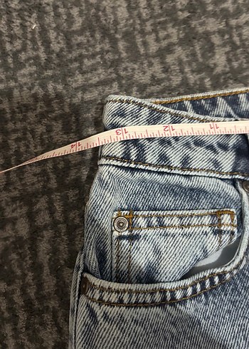 Gri Midi Boy Bol Kesim Kadın Kot Pantolon - Görsel 3