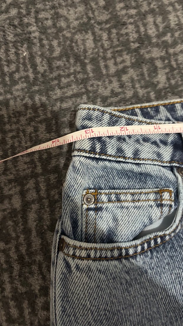 Gri Midi Boy Bol Kesim Kadın Kot Pantolon - Görsel 3