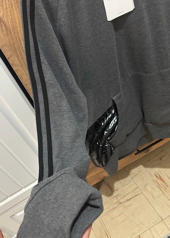 Moncler Gri Kapüşonlu Erkek Sweatshirt - Görsel 2