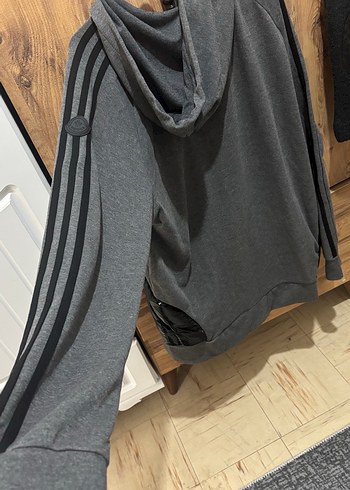 Moncler Gri Kapüşonlu Erkek Sweatshirt - Görsel 5