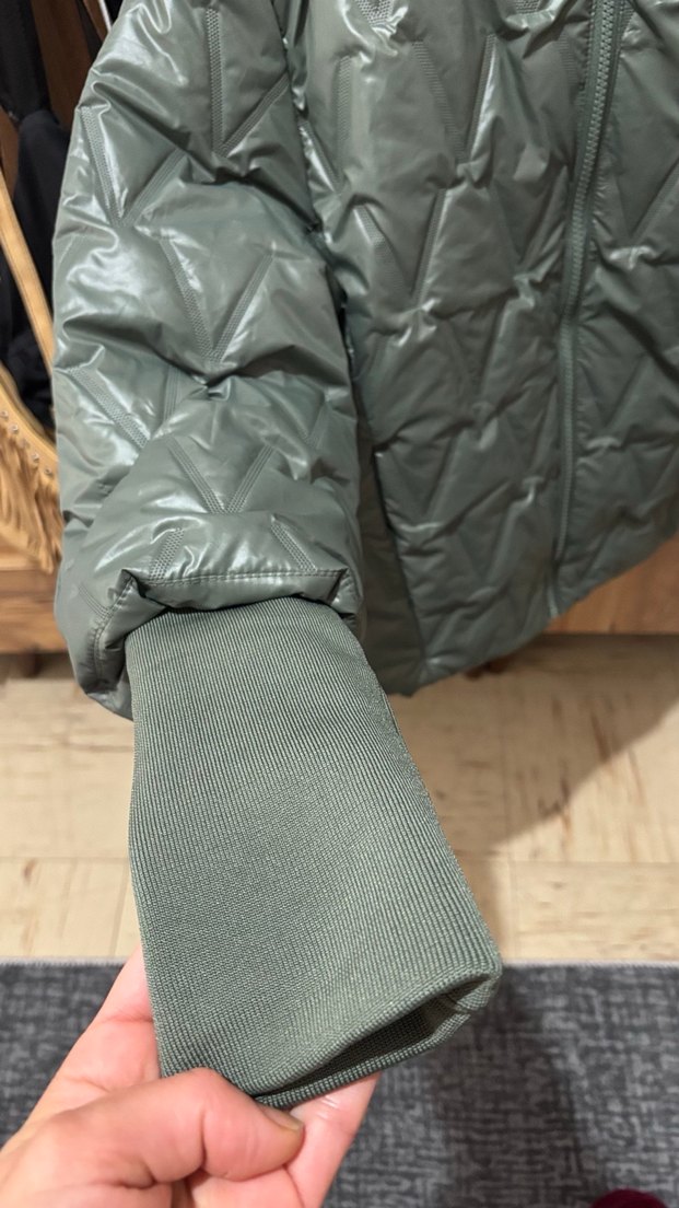 Gri Mini Kadın Kışlık Mont - Görsel 2