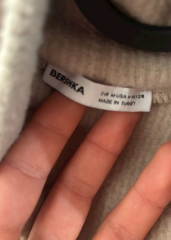 Beyaz Boğazlı Uzun Kollu İnce Triko Kazak - Görsel 4