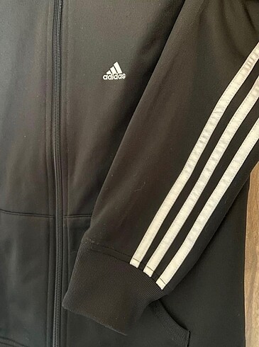 xs Beden siyah Renk Adidas Fermuarlı Üst