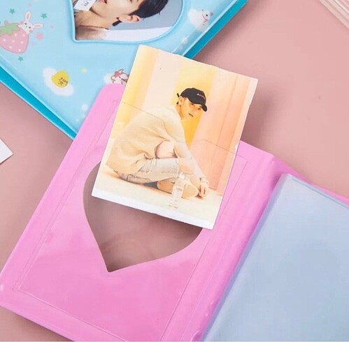  Beden pembe Renk Kpop Binder Kawai Pckart Fotokart