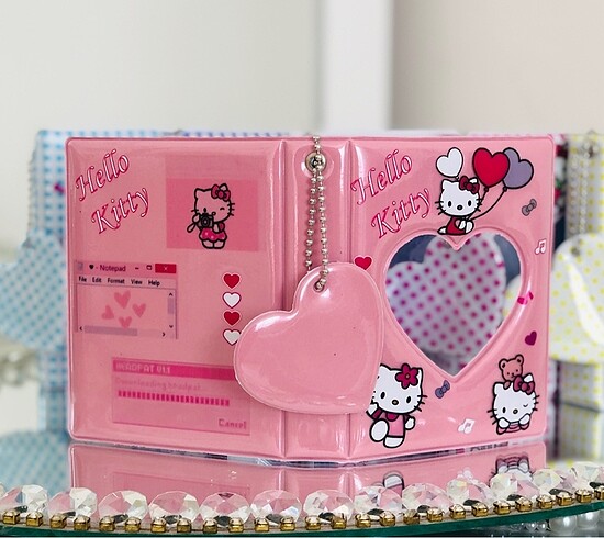  Beden Hello Kitty Binder Kpop Kawai Pckart Fotokartlık Mini Albüm