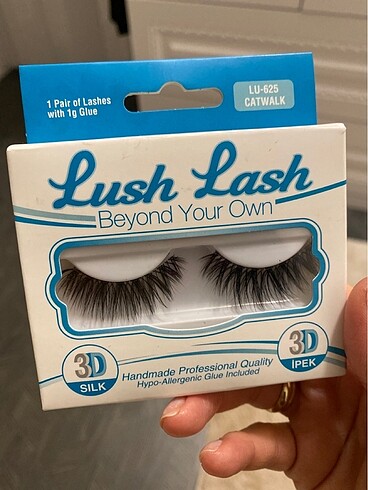 Diğer Lush lash 3D ipek takma kirpik 625 Catwalk