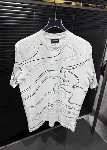 Emporio Armani Drapeli Siyah Erkek Tişört