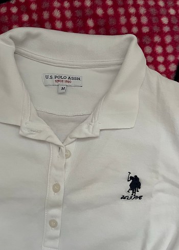 s Beden Beyaz Polo Yaka Kadın Tişört