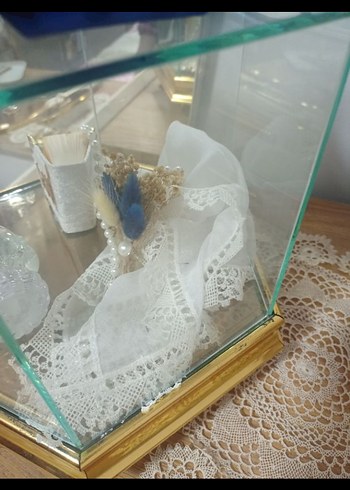 Altın Renkli Cam Dekoratif Kutu - Görsel 5