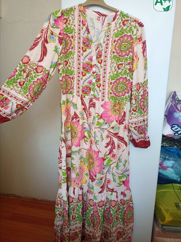 desenli yazlık elbise - Görsel 4