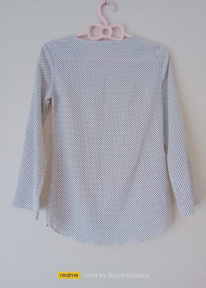 Puantiyeli bluz  - Görsel 4