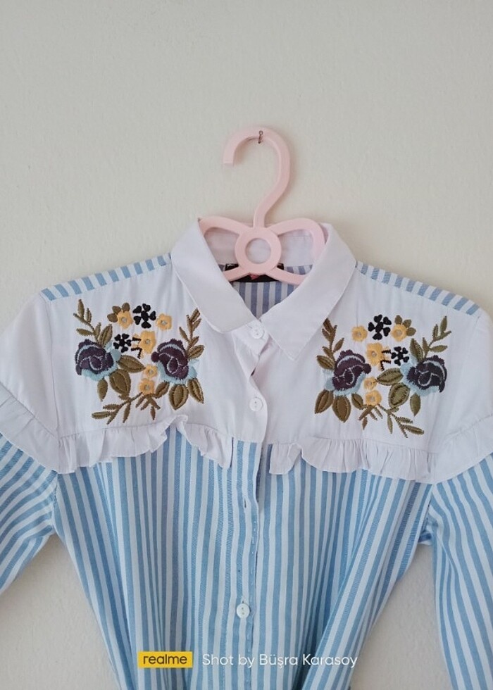 Nakış işlemeli elbise  - Görsel 4