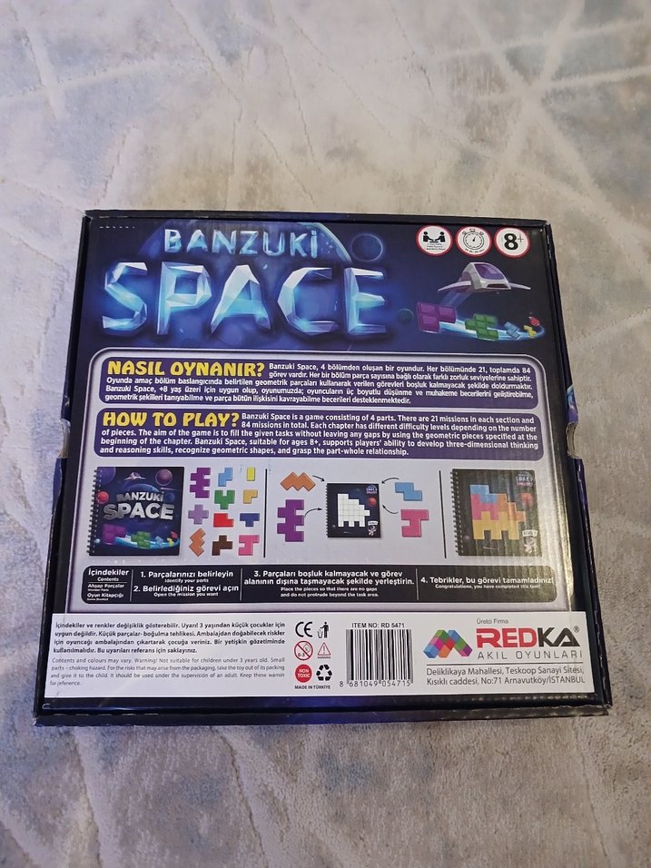 Banzuki Space Kitaplı Tetris Oyunu - Görsel 2