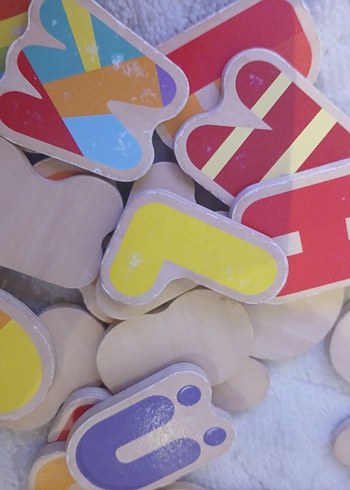 Renkli Ahşap Harfler Eğitici Oyuncak - Görsel 5