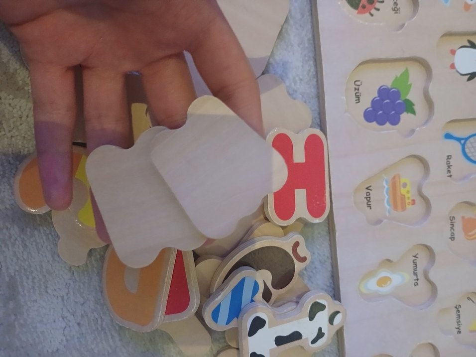 Renkli Ahşap Harfler Eğitici Oyuncak - Görsel 4