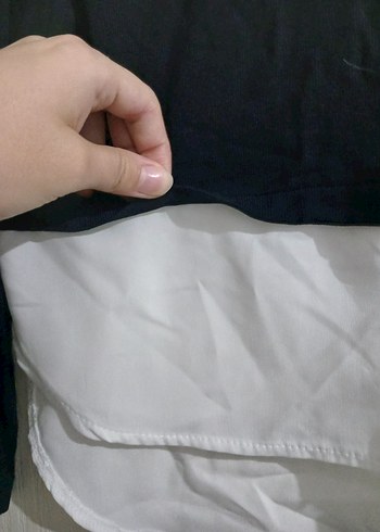 Siyah gömlek kazak - Görsel 5