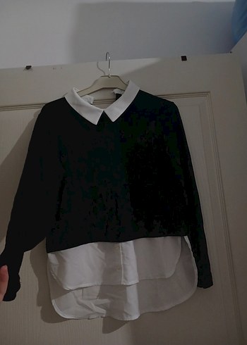 Siyah gömlek kazak - Görsel 6