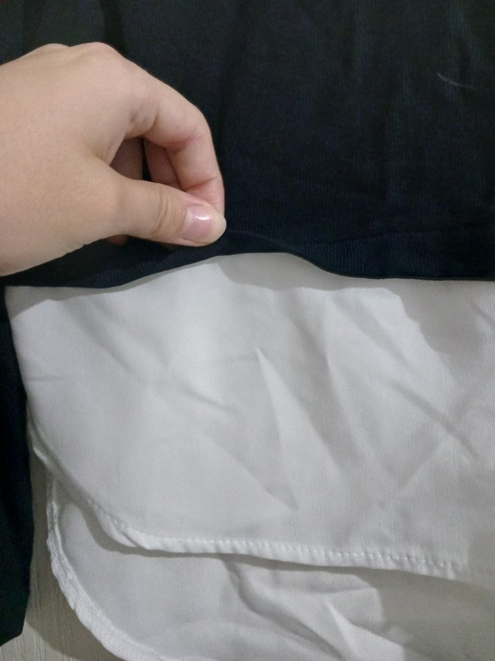 Siyah gömlek kazak - Görsel 5