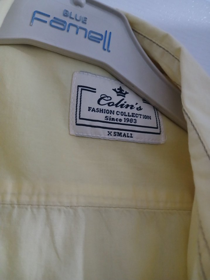 Sarı Uzun Kollu yazlık Gömlek - Görsel 2