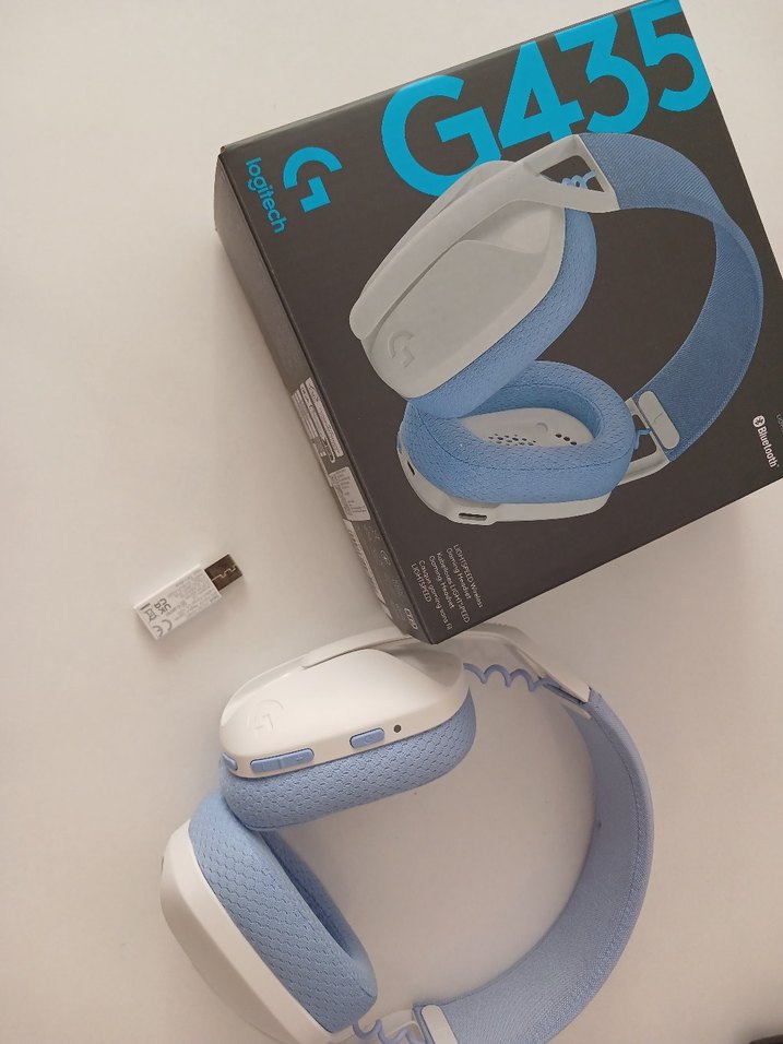 Logitech G435 Mavi-Gri Kablosuz Gaming Kulaklık - Görsel 2