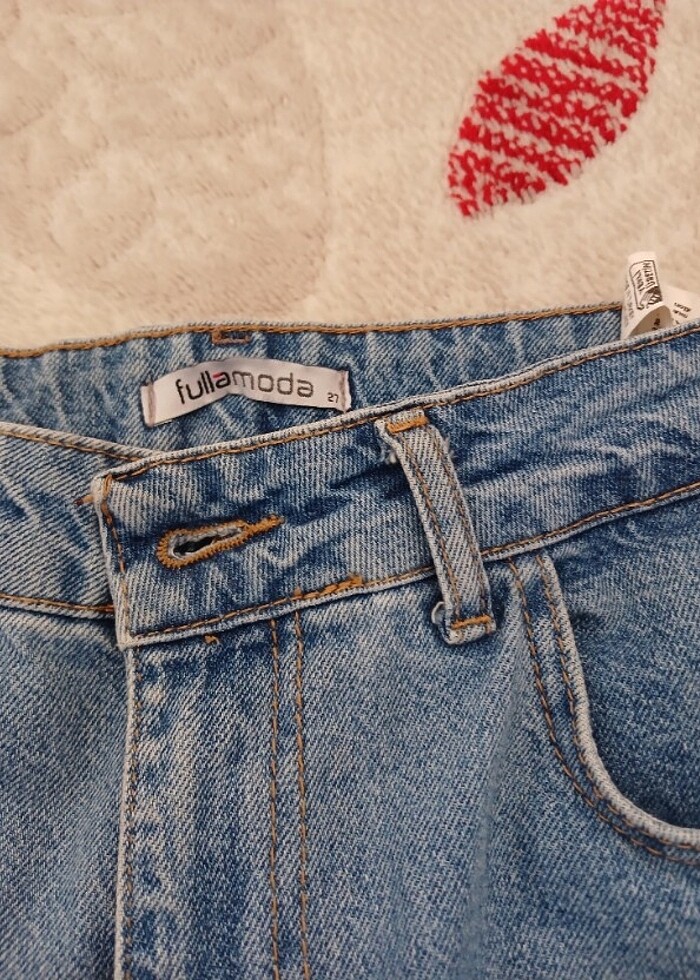 Boru paça kot pantolon - Görsel 4