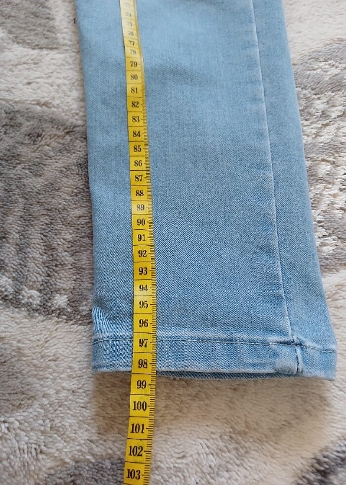 Dar paça likralı pantolon  - Görsel 2