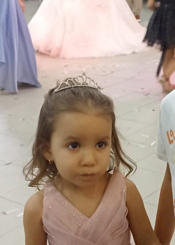 Zara Pembe Fırfırlı Klasik Kız Elbisesi