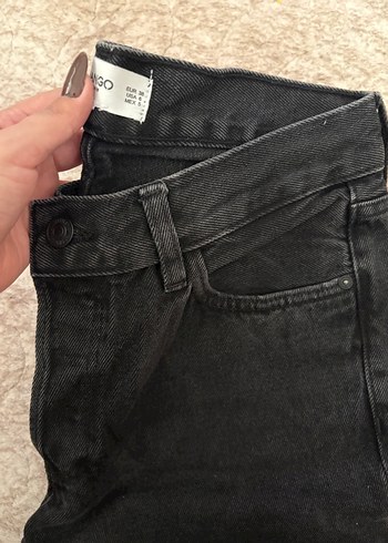 Mango Siyah Kadın Kot Pantolon