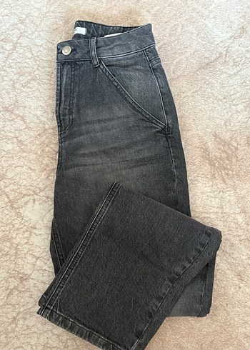 26 Beden gri Renk Gri Kadın Denim Pantolon