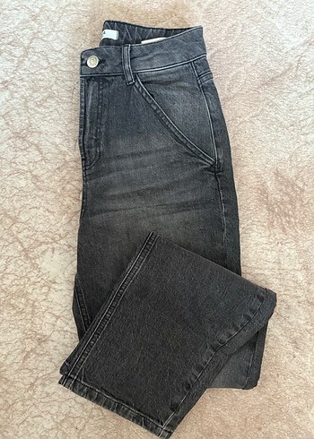 Gri Kadın Denim Pantolon