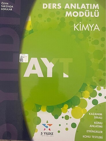 ayt fizik kimya biyoloji test kitapları bazilari sifir bazilari 
