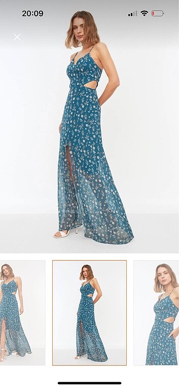 Zara Çiçek desenli elbise